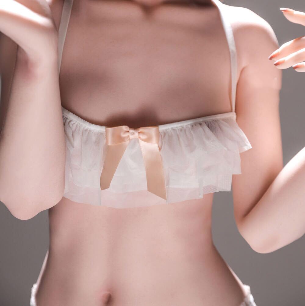 Full Body Sex Doll Full Size Sex Doll Life Size Sex Doll Realistic Sex Doll for Men Life Like Female TPE Sex Doll Torso Flat Chest Standing Foot Sex Toy Girlfriend US Shipping(Flat Chest)