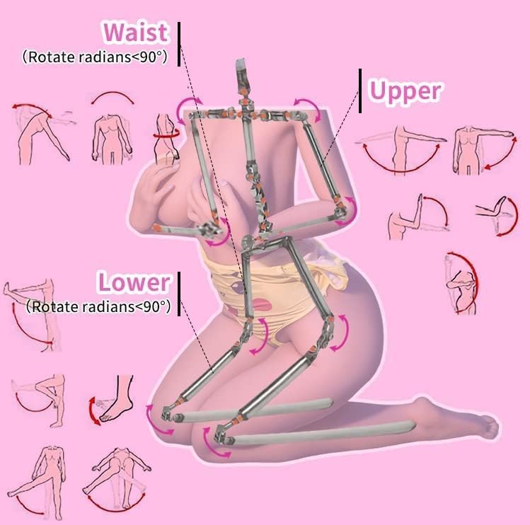 Full Body Sex Dolls Full Size Sex Doll Life Size Sex Dolls Realistic Sex Doll for Men Male TPE Sex Doll with Standing Foot Female Sex Doll Torso Jelly Breasts Sex Toy Girlfriend