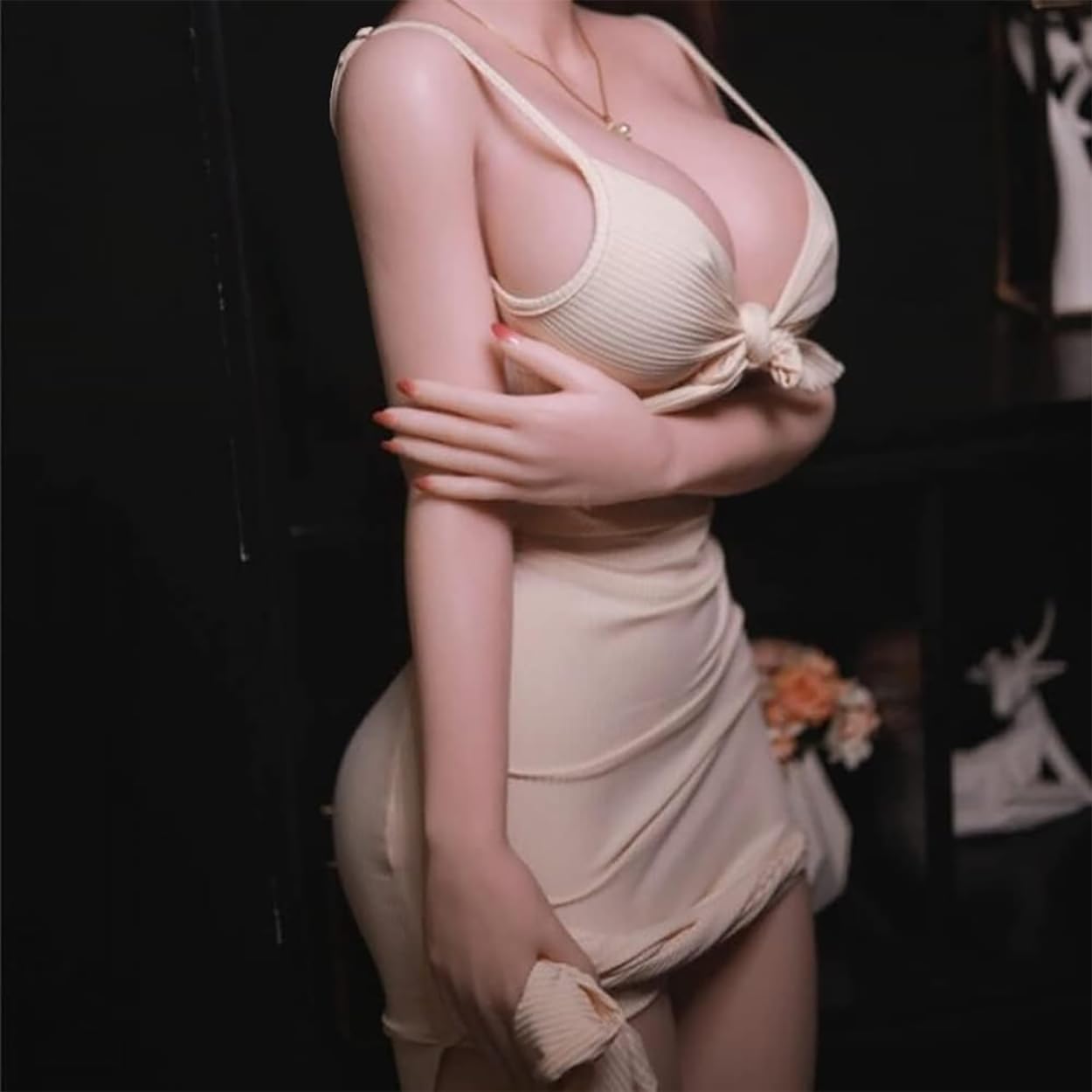 awedf Full Size Sex Doll Life Size Sex Dolls for Men Realistic Sex Doll Full Body Male Sex Doll Life Like Female Torso Jelly Chest Sex Dolls Real Skin Life Size Sex Toy Girlfriend, As Pcture