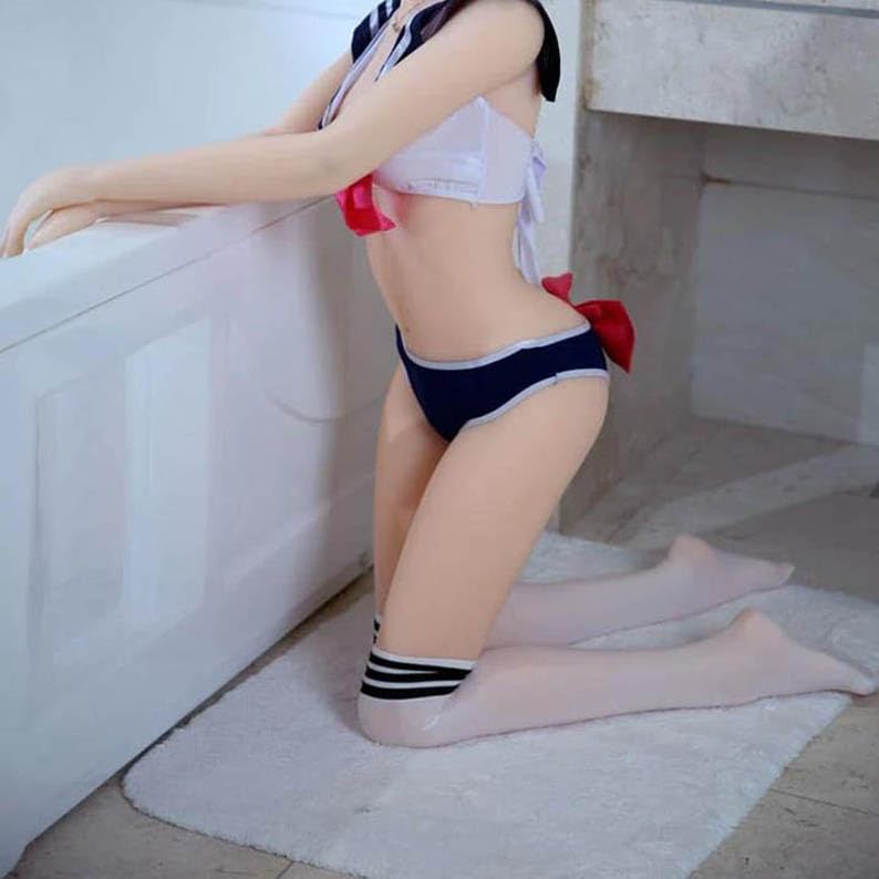 TPE Silicone Sex Doll Sex Dolls for Male A Cup Small Breasts Full Size Love Dolls Life Size Fit Men Doll Love Doll Sex Toy Full Body Sex Toys with Flexible Metal Skeleton and Yoga Legs