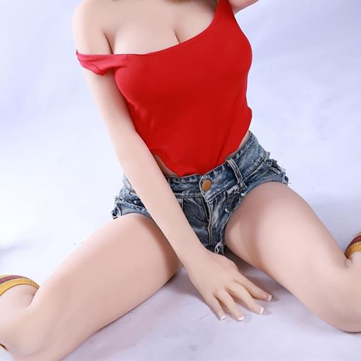 Silicone Sex Doll Full Body Full Size Sex Doll for Men Lifelike Female Torso Love Doll with Soft Jelly Breast TPE Sex Doll Life Size for Men Realistic Adult Sex Toy with Standing Feet 29Lbs