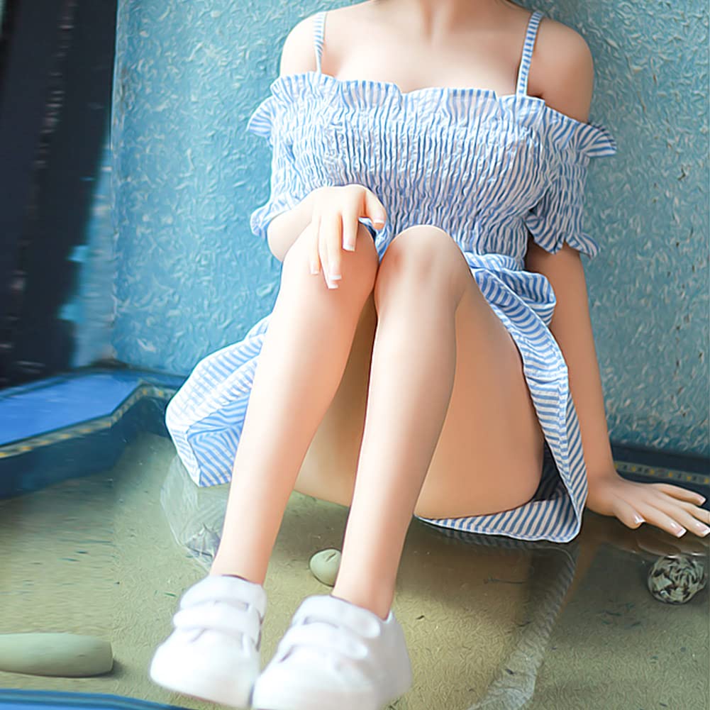 Generic Lifelike Sex Doll Sex Toy Girlfriend Life Size 1:1 Sex Toys Built in Metal Skeleton Jelly Chest Silicone Head Hair and Full Size Sex Toy Standing Large Jelly Breast, Natural Colours