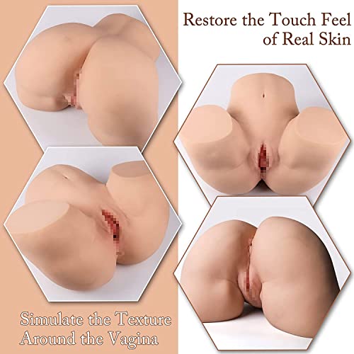 TANTALY 31.9LB Sex Doll for Men Realistic Female Butt Life Size Male Masturbator Lifelike Sex Toy with Tight Vaginal Anal Real Love Doll Tempting Labia Sucking Stroker Pocket Pussy Ass Rosie (Fair)