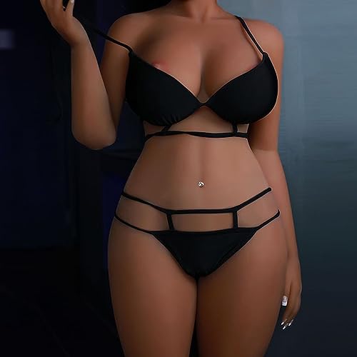 Sex Doll Full Body Lifelike TPE Silicone Sex Doll with Super Soft Jelly Boobs and Shaking Butts Adult Male Sex Toys Built-in Mental Frame Adult Sex Toys with Feet Standing Tan Color 57LB