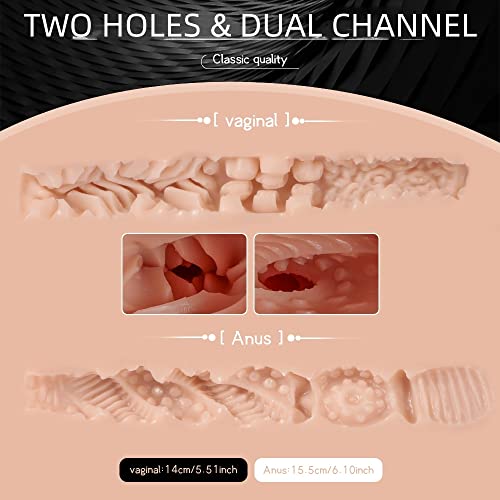 Automatic Sucking Vibrating Sex Doll - Jaspik 19LB Realistic Female Torso Love Doll with Pussy Ass for Vaginal Anal Breast Sex, Automatic Cleaning Vaginal, Adult Sex Toy Sex Dolls for Men Masturbation