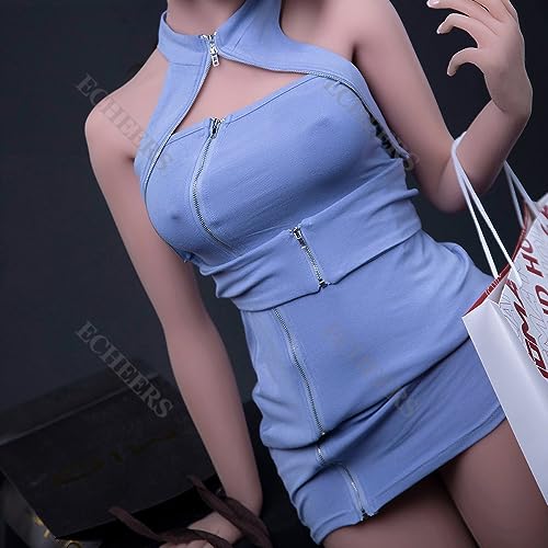 Adult Sex Doll Full Body Lifelike TPE Love Toys for Male Love Sex Dolls Girlfriend Jelly Silicone Breast Doll Both Vaginal and Buttock Channels 158cm/5.2ft