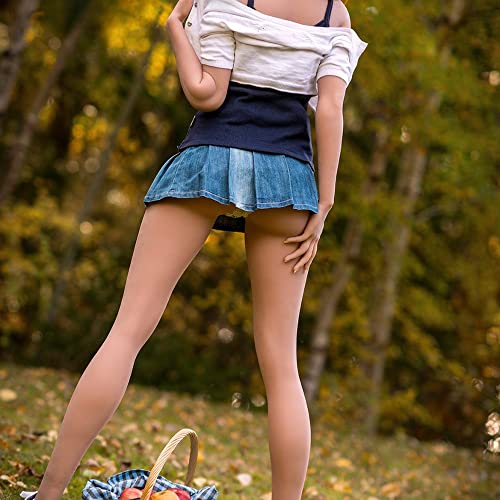ECHEERS Full Size Silicone Sex Dolls A Cup Breast Life Size Women Torso Sex Doll for Men Full Body Sex Love Dolls Lifelike Adult Female Sex Toy Love Doll with Metal Skeleton Standing Feet US Shipping