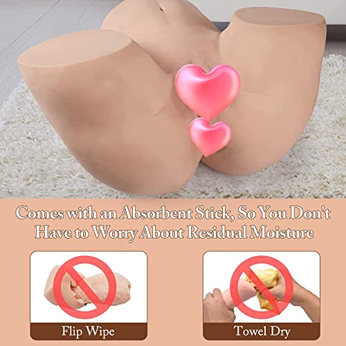 TANTALY 31.9LB Sex Doll for Men Realistic Female Butt Life Size Male Masturbator Lifelike Sex Toy with Tight Vaginal Anal Real Love Doll Tempting Labia Sucking Stroker Pocket Pussy Ass Rosie (Fair)
