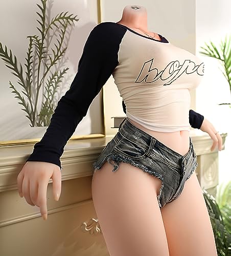 Torso Adult Sex Doll Sexy Toys for Men Masturbator Male Adult Love Doll Male Masturbator Sex Doll with Big Breasts, Pussy Vagina and Anal Torso Masturbator 3D Realistic Vagina