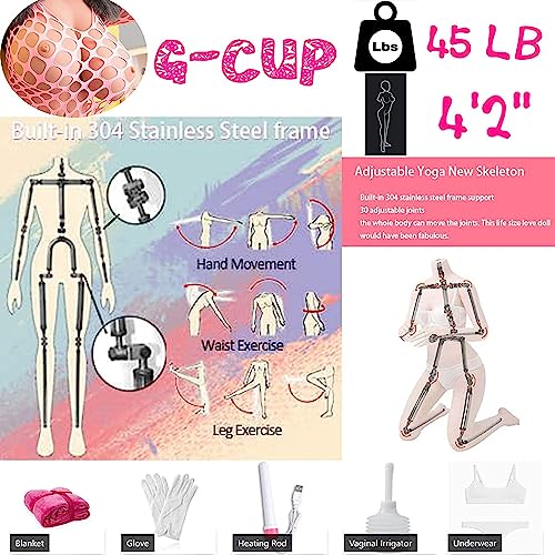 Adult Sex Doll Full Size Sex Doll Dolls Lifelike Silicone Adult Dolls Full Body Love Dolls TPE Love Doll Sex Dollsforfull Life Size for Men Women' Torso Dolls with Feet Standing for Men Sex