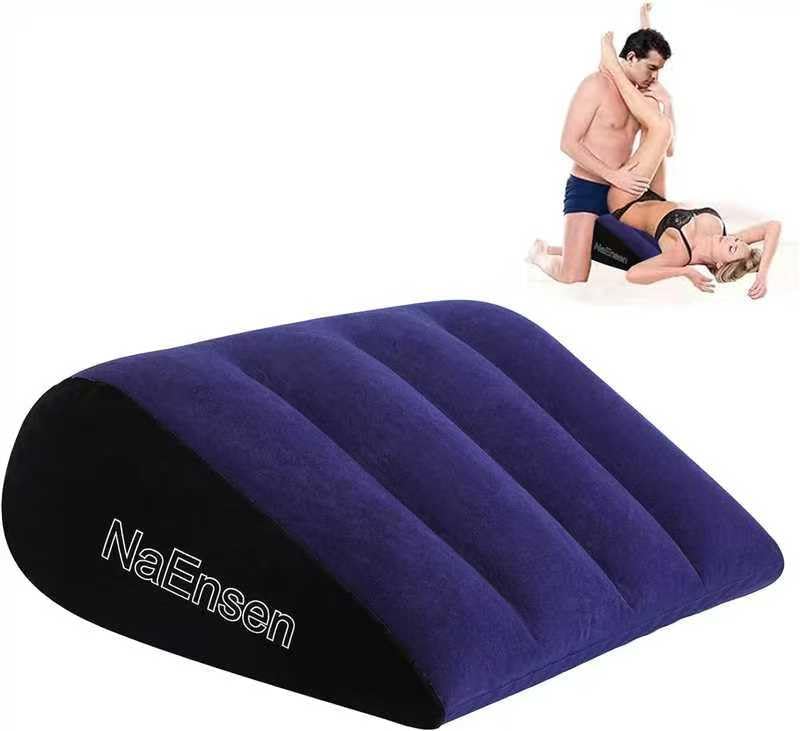 Sex Toys Adult Toys Pillow Position Cushion Triangle Inflatable Furniture Couples Toy Positioning for Deeper Position Support Pillow Men Women for Couples