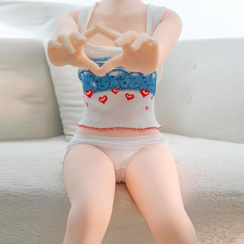 Male Love Dolls Sex Dolls, Sexy Silicone Doll Life Size Sexy Full Body Adult Doll Underwear Live Doll, Silicone Dolls Sex with Foot Standing, Flat Chest TPE Sex Doll