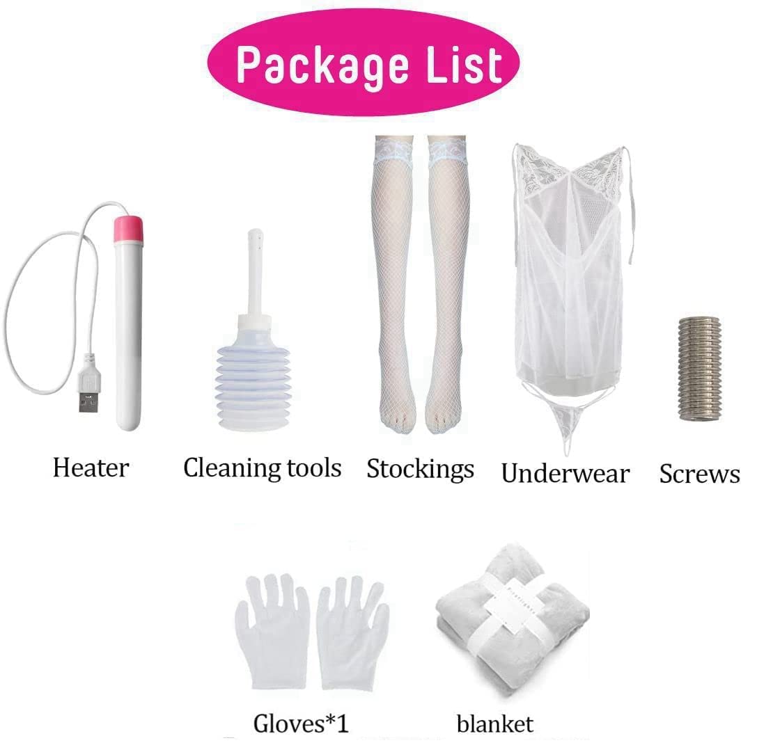 4.44FT Silicone Sex Doll Head for Male Masturbator Big Eyes Makeup Doll Head Anime Sex Dolls, Large Sex Toy, Full Size Sex Toys with Jelly Breasts for Man Best Sex Partner