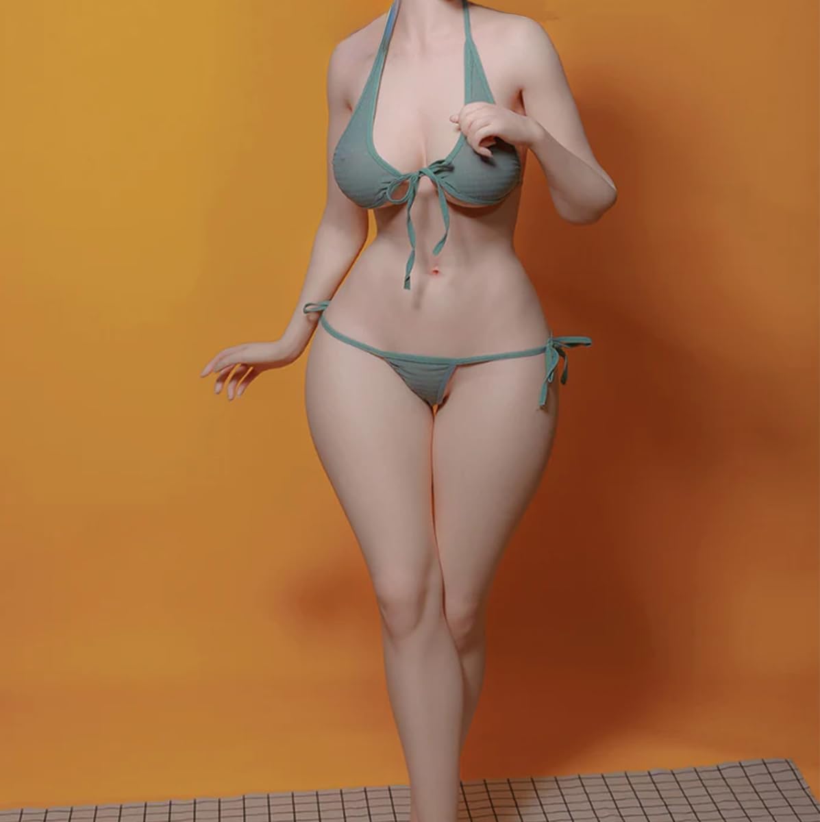 5.18 FT /72.75lb Sex Doll Head Sex Toy Male masturbator, 3 in 1 Female Torso Toy, with Large Chest, Butt, Pussy, Butt, Full Size Love Doll Sex Toy, Hair and Brown/Black Long Hair