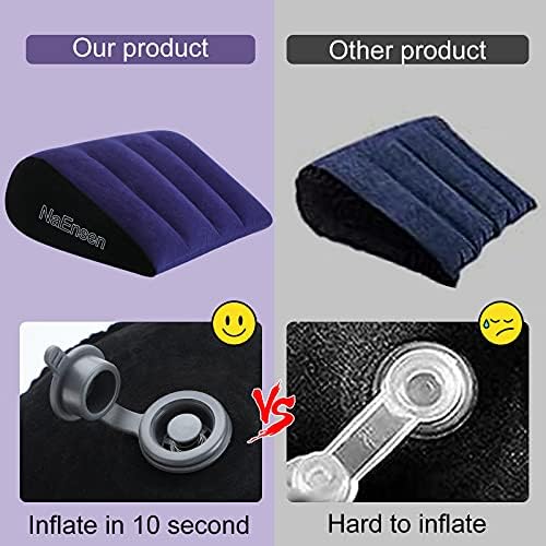 Sex Toys Adult Toys Pillow Position Cushion Triangle Inflatable Furniture Couples Toy Positioning for Deeper Position Support Pillow Men Women for Couples
