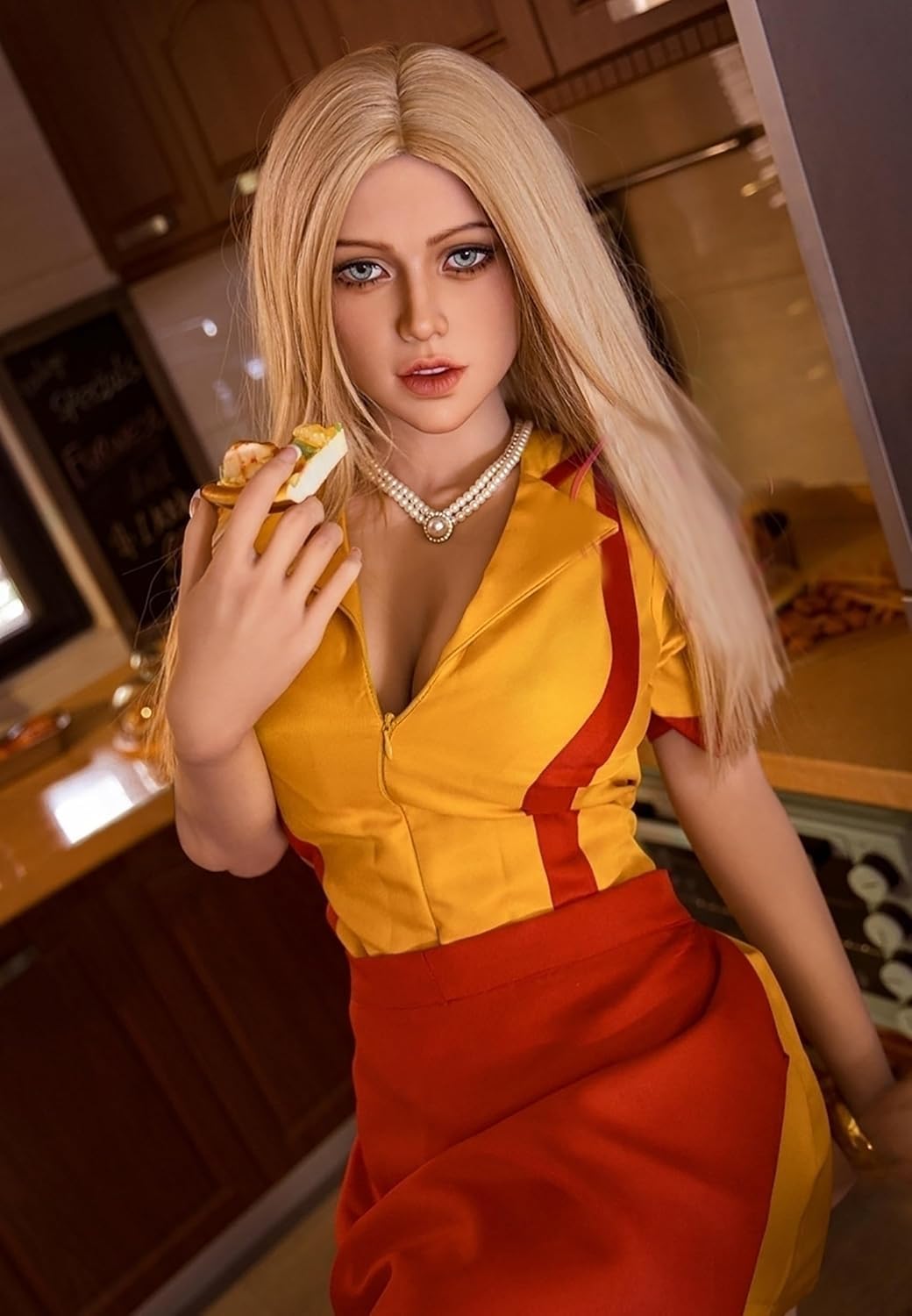 5.0FT/71LB Realistic Sex Doll for Men, Full Size Sex Doll with Soft Breasts and 3D Tunnels, Silicone Life Size Sex Dolls Full Body Love Doll Female Torso Male Masturbator Adult Sex Toy (71LB-5.0FT-4)