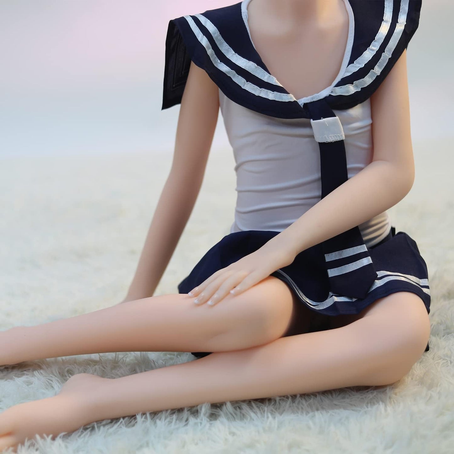 Male Love Dolls Flat Chest TPE Sex Doll, Love Doll Life Size Sexy Full Body Adult Doll Underwear Live Doll, Silicone Dolls Sex with Foot Standing