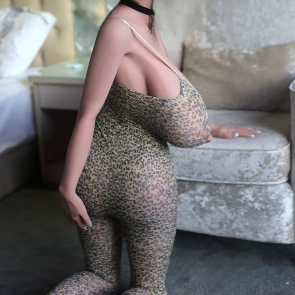 5.35FT BBW Fat Woman Sex Dolls, 106LB Sensually Realistic Sex Doll with H-Cup Big Jelly-Gel Breasts, Huge Butt Lifelike Love Dolls, Full Body Life Size Sexy Dolls, Erotic 3 in 1 Boobs Vaginal Anal Sex