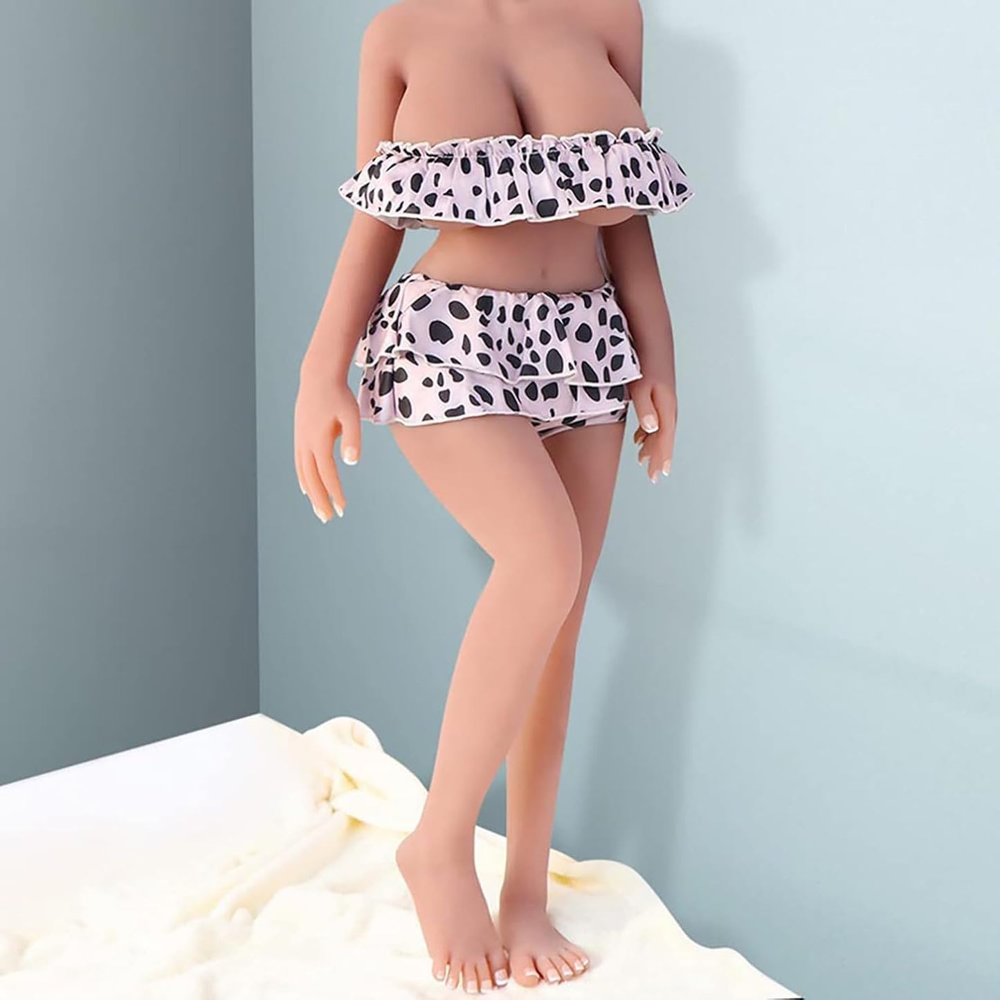 3.3FT Realistic Sex Doll for Man, 29LB Full Size Sexy Doll Women Torso Life Size Sex Dolls, Ultra Soft Breasts Male Masturbator Build in Metal Skeleton, F-Cup Mammary Intercourse