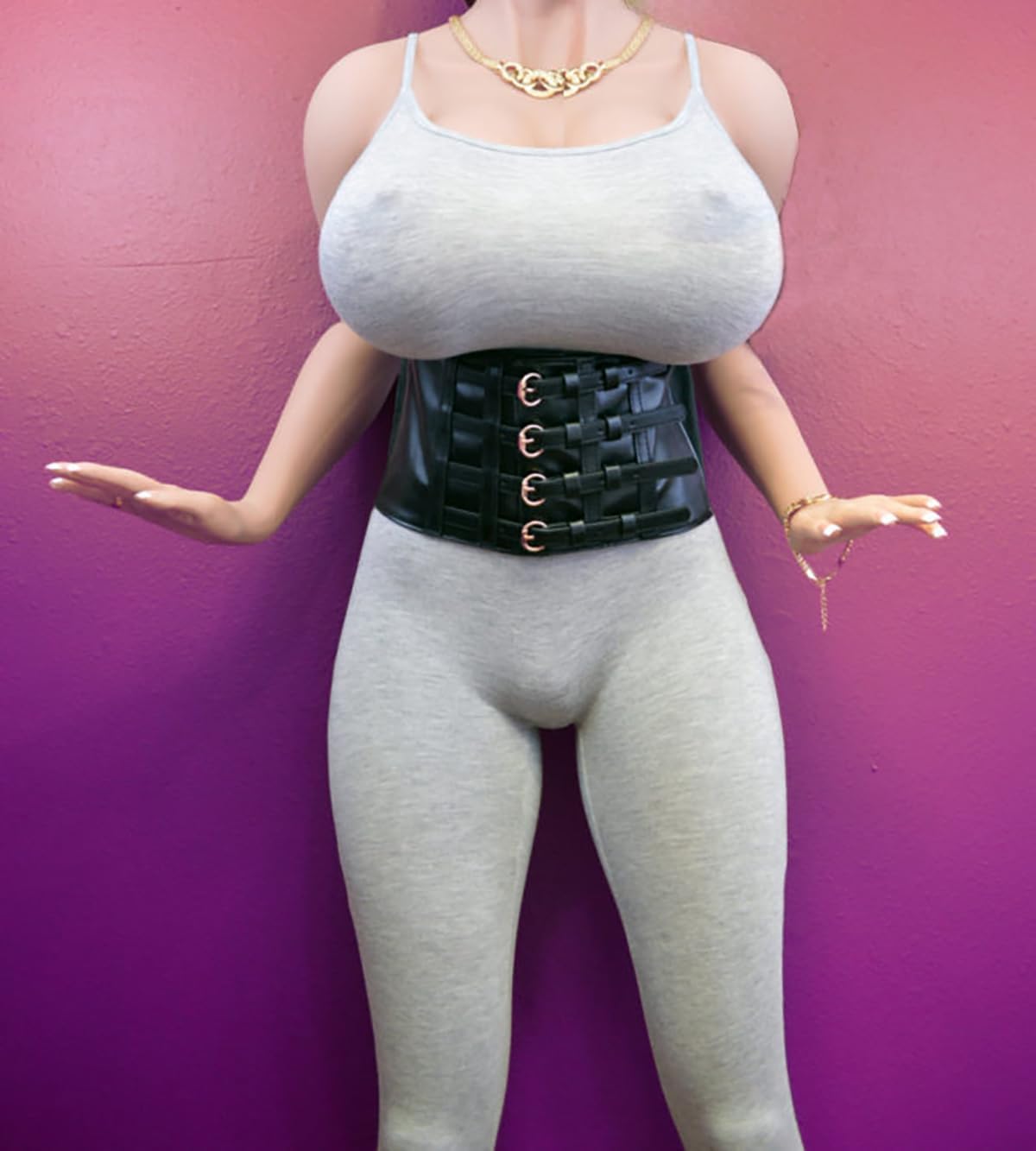 5.35FT Fat Woman Sex Dolls, BBW Male Masturbators, 105LB Realistic Adult Sex Doll, Deep Vagina Anal Textured Holes 1:1, Life Size Female Torso Big Butt, Fat Thighs Erotic Flexible Skeleton