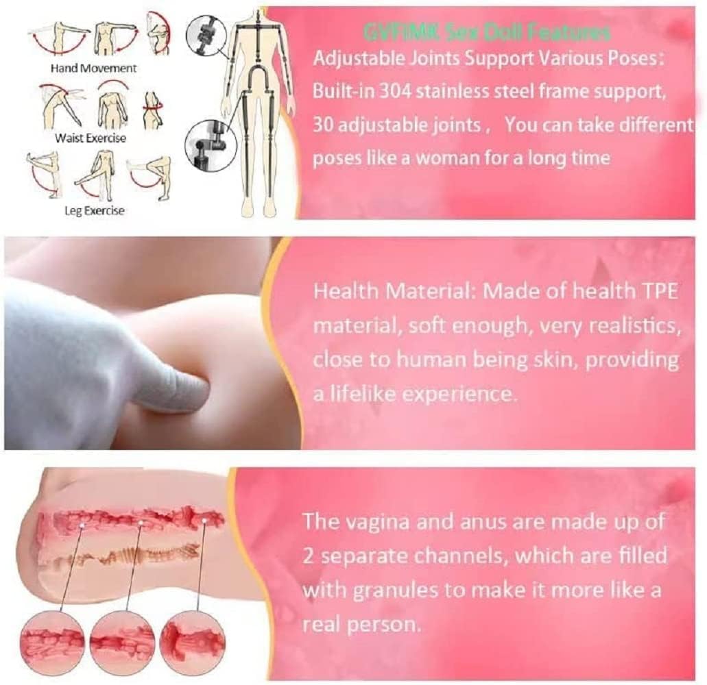 5.18ft Adult Sexs Toys Pussy Stroker Male Masturbator for Men Life Size Sex Doll Men Full Size Sex Dolls for Men Full Body Sex Doll Ass Adult Toy Sexual Devices Sex Toy