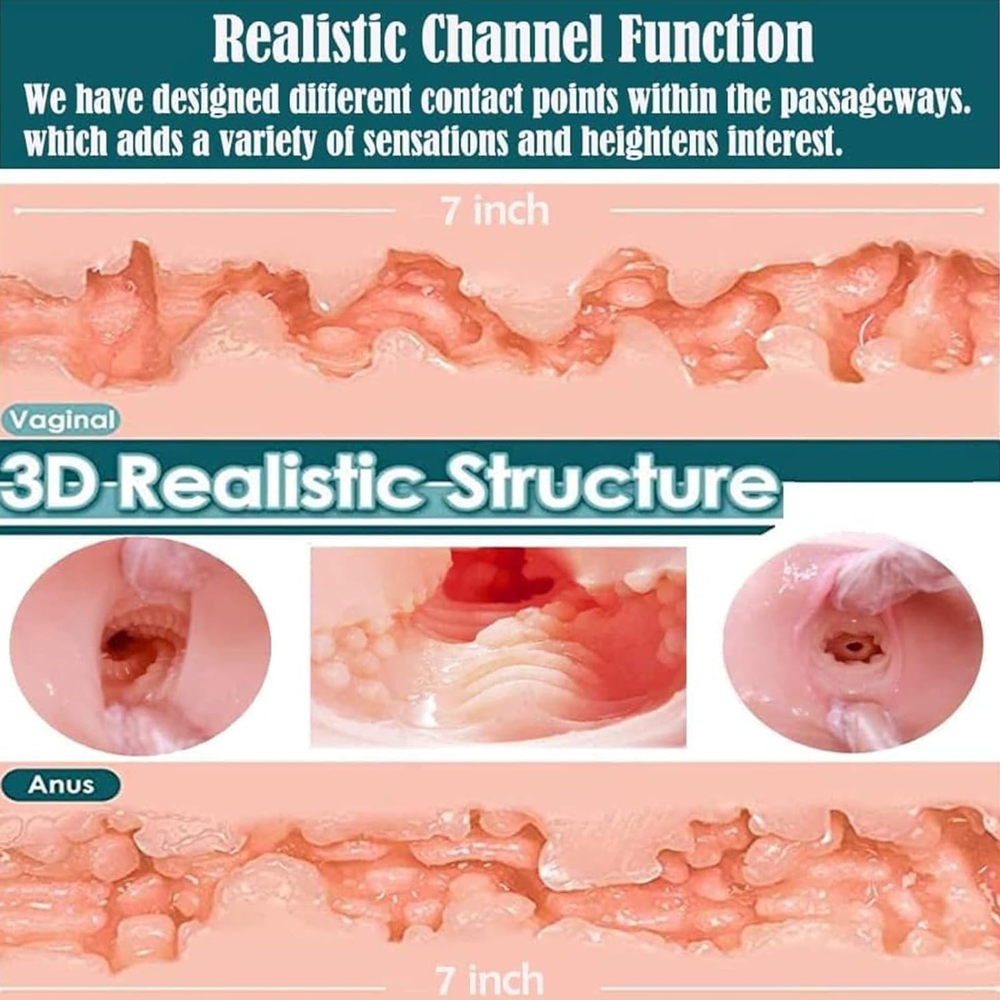 4.6FT/65LB Realistic Sex Doll, Full Size Sex Doll for Men, Life Size Sexy Doll Full Body with Jelly Breasts, TPE Love Doll Female Torso with Tight Vaginal and Anal Adult (4.6FT-65LB-2)