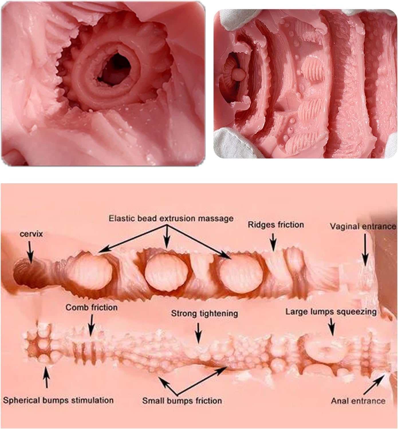 3.35FT/31LB Realistic Sex Doll for Men with Soft Jelly Breasts, Silicone Full Size Sex Doll Life Size Sexy Doll Build in Metal Skeleton and 3D Tunnels