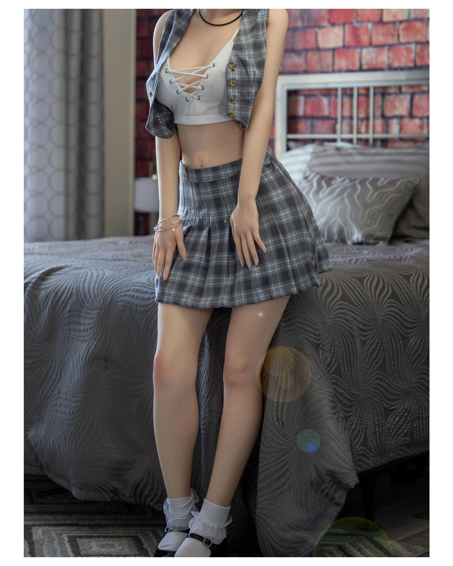 Lifelike Sex Dolls, TPE Silicone Sex Doll, Life Size Sex Doll Full Body Joints Can Swing, Female Torso Full Size Sex Dolls with Soft Breasts 58lbs