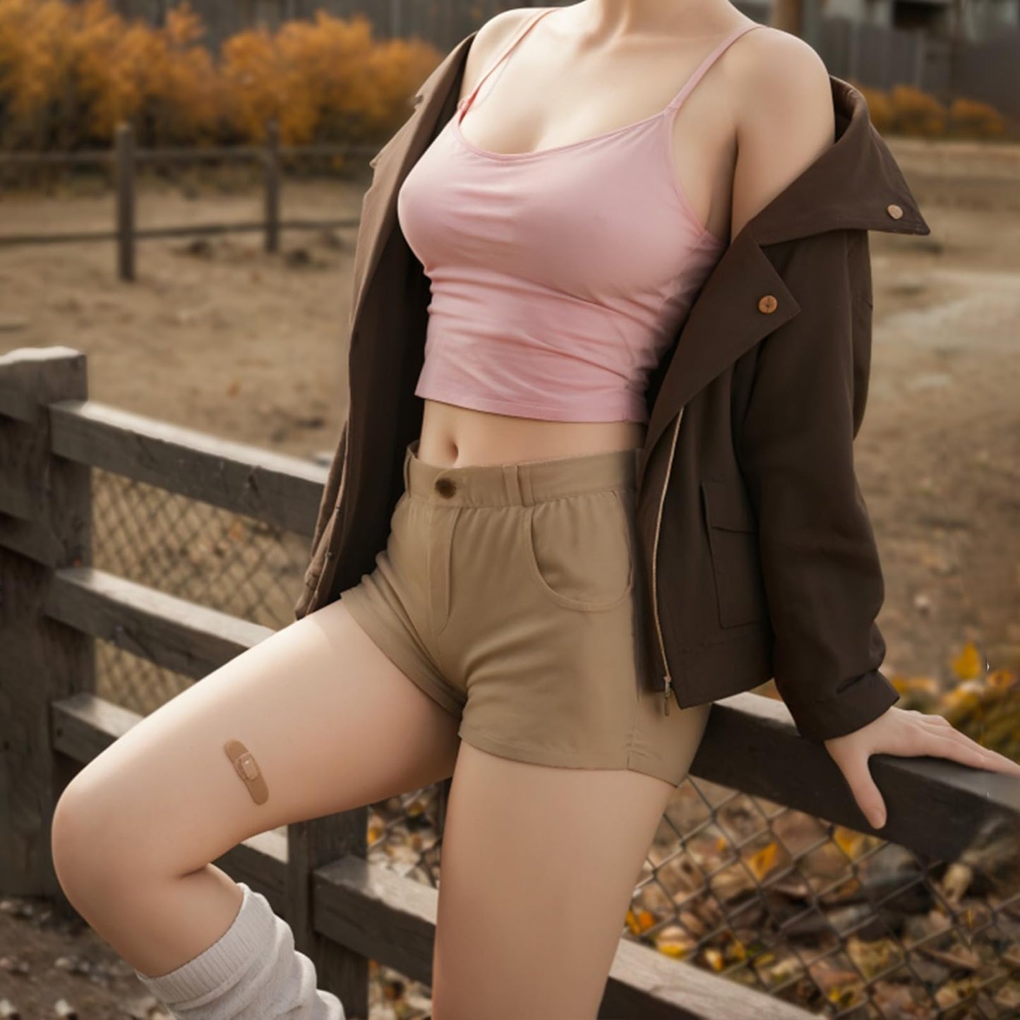 3.2FT Adult Sex Doll for Men - 29LB Realistic Full Size Sex Dolls for Male Life Size Sexdoll Female Body Sex Toy with B-Cup Small Soft Jelly Breast & Shaking Butt, Sexual Desire Doll Feet Standing