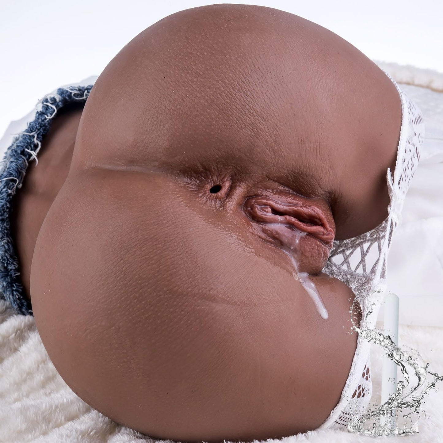 11lb Sex Doll Male Masturbator with Anal Vagina Sex Stroker Realistic Big Butt Brown Sex Dolls Pocket Pussy Ass Masturbator Lifelike Sex Toys for Men Masturbation Adult Toys for Men’s Sex Orgasm