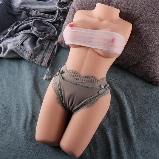 11LB Simulated Human Size Sex Doll Male Masturbator Torso - Realistic Full Size Love Doll Male Adult Sex Toys, Soft Big Boobs and Big Buttocks, Built-in Skeleton, for Men, Sexy Girlfriend