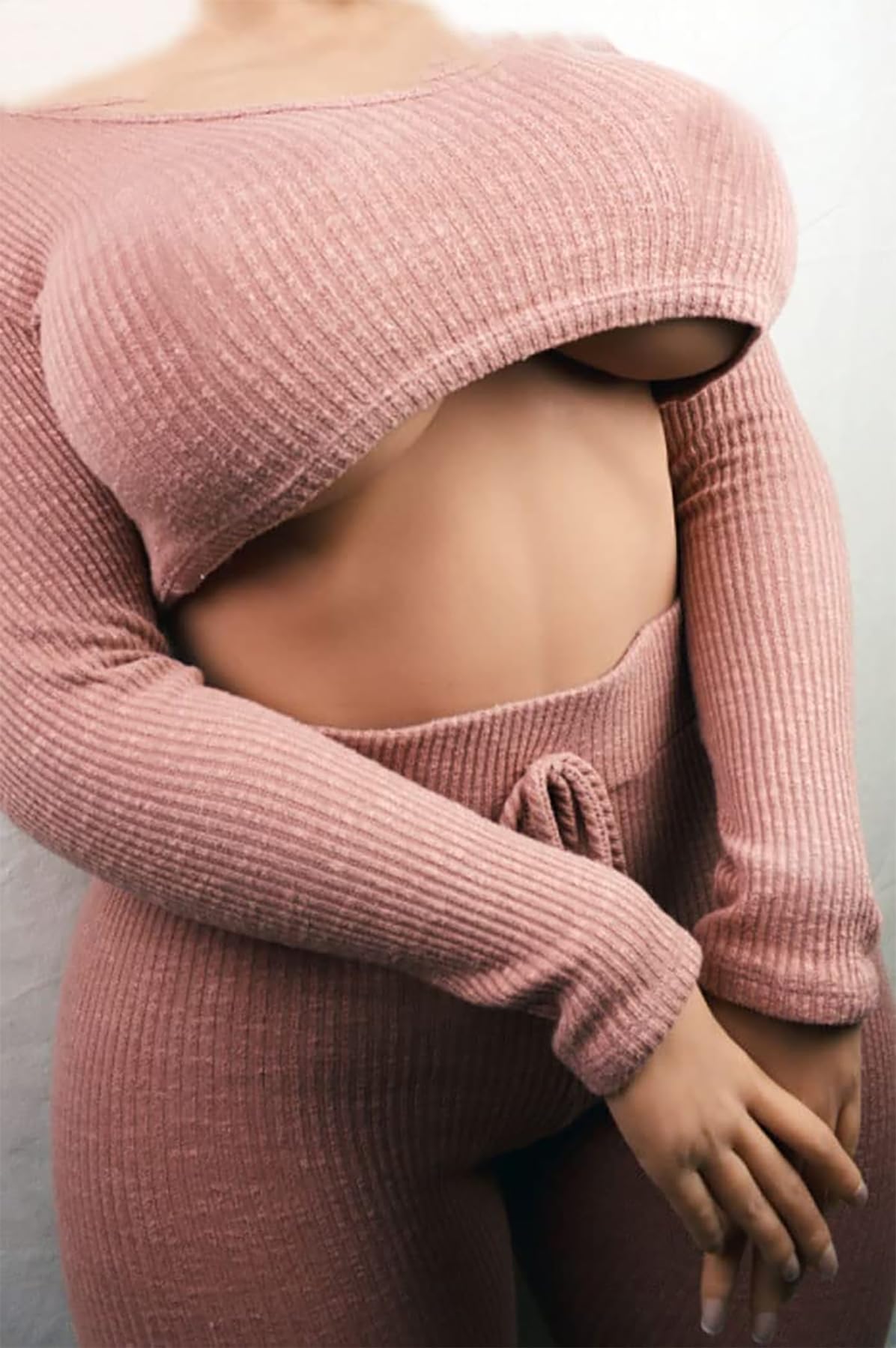 155CM Real Adult Love Dolls Full Size Sex Dolls for Men with Big Boobs Fat Women Torso Lifelike Male Sexy Doll Life Size Adult Male Sex Dolls TPE Silicone Sex Toy E Cup Sex Pleasure