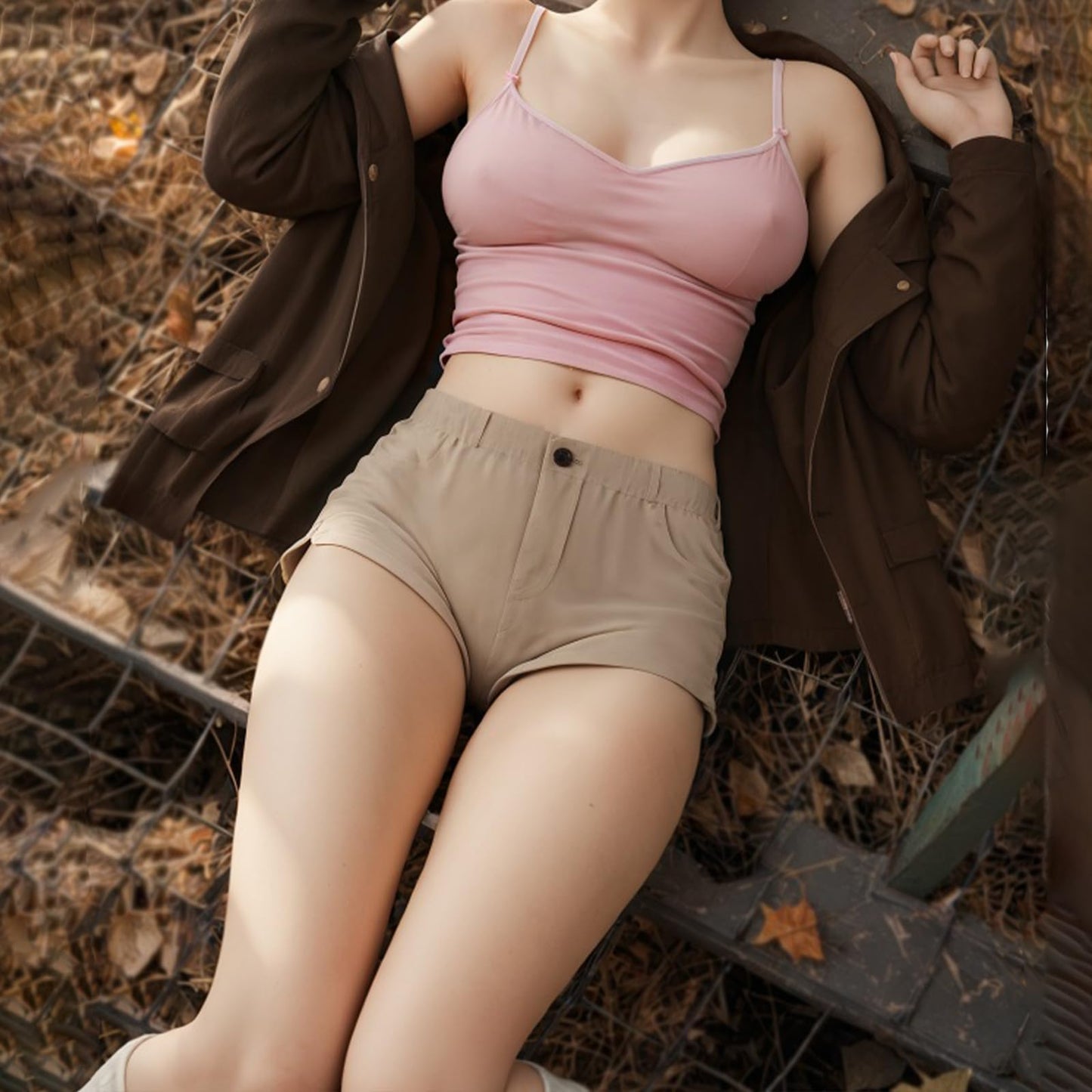 3.2FT Adult Sex Doll for Men - 29LB Realistic Full Size Sex Dolls for Male Life Size Sexdoll Female Body Sex Toy with B-Cup Small Soft Jelly Breast & Shaking Butt, Sexual Desire Doll Feet Standing