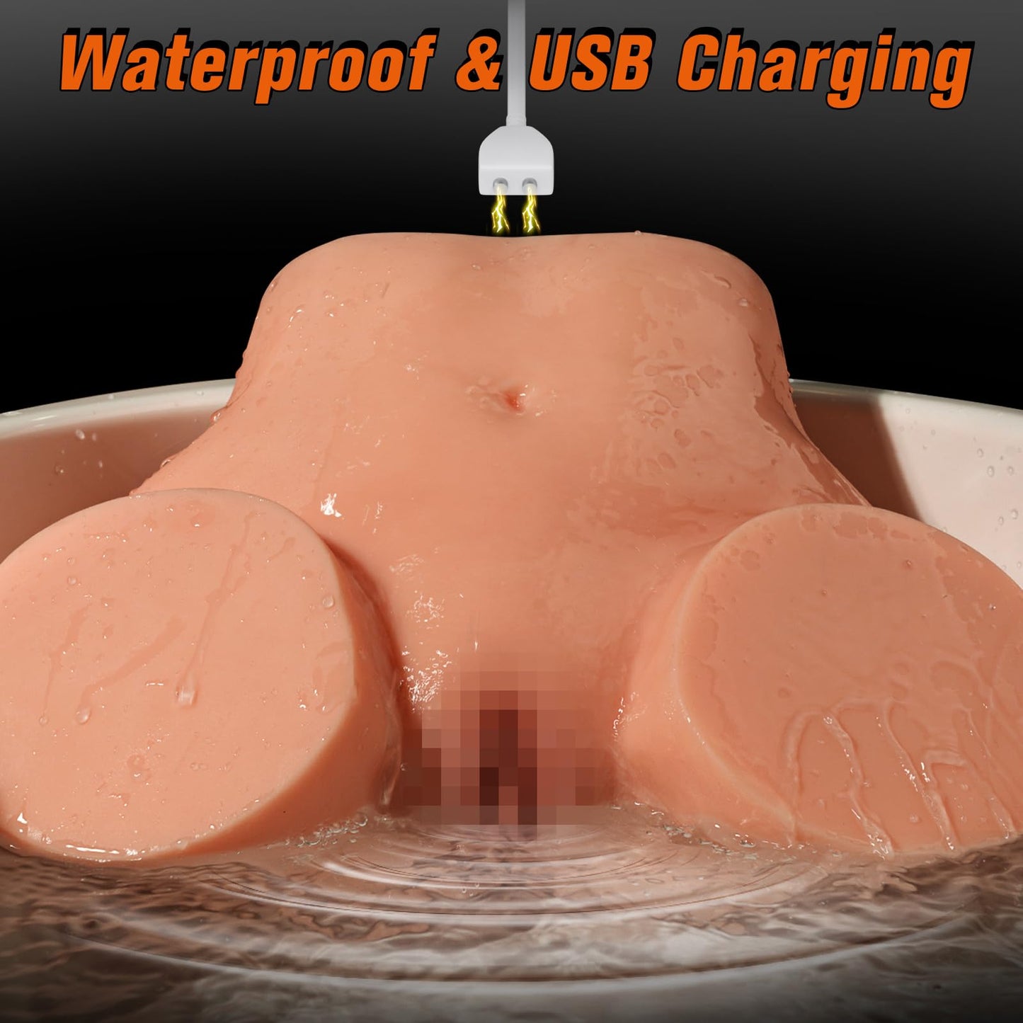 25LB Milf Full Size Sex Doll, Powerful 12 Multi-Level Vibrating Butt Toys Realistic Skin Texture Soft Big Ass & Pussy Female Sex Toys 2 Extended Channel Tight Vagina & Anal Sexual Pleasure Tools