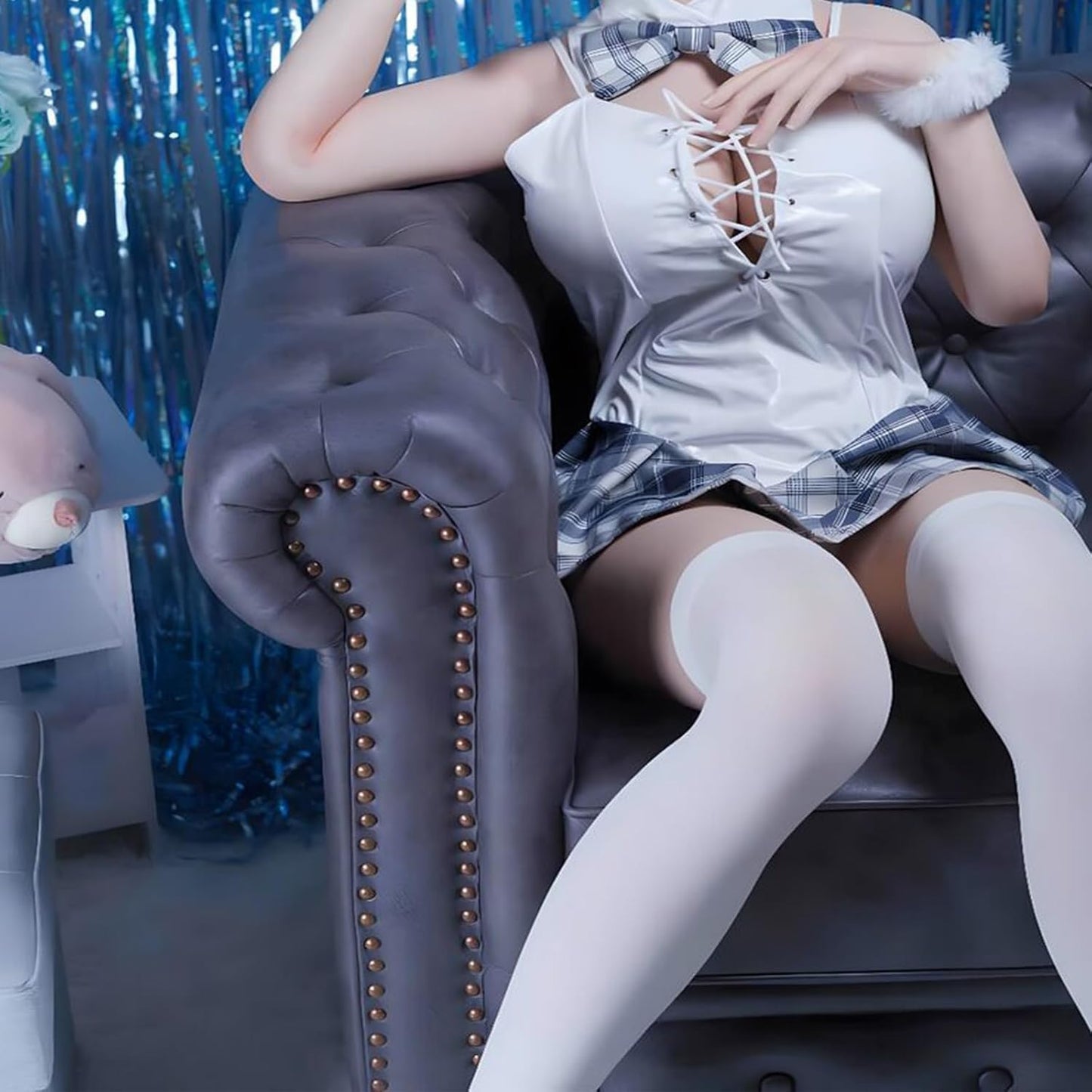 3.3FT Realistic Sex Doll for Man, 29LB Full Size Sexy Doll Women Torso Life Size Sex Dolls, E-Cup Ultra Soft Breasts Male Masturbator Build in Metal Skeleton, Shaky Ass and 3D Tight Vaginal Anal