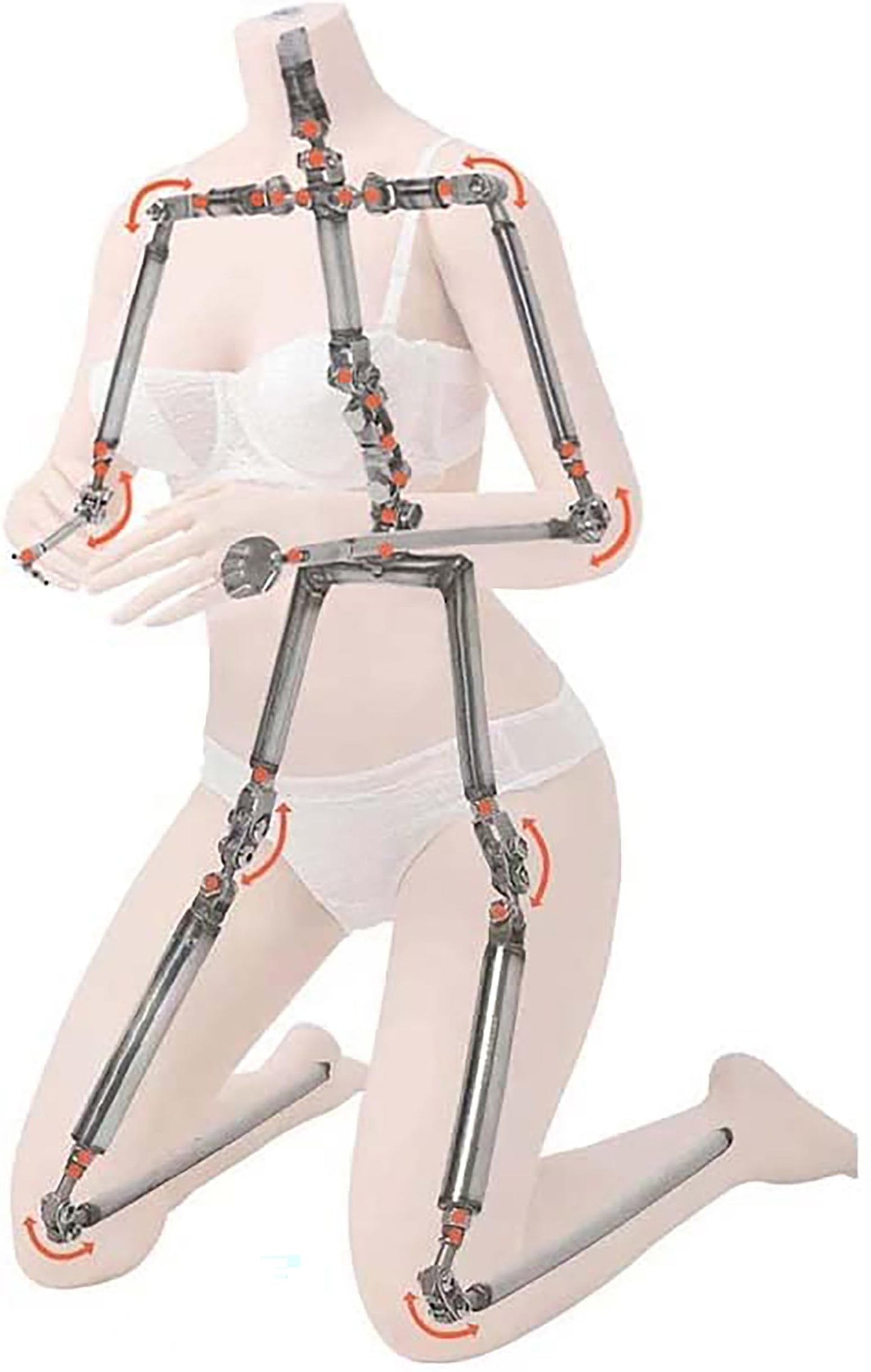 4.86ft Realistic Full Size Sex Doll for Men Best Sex Partner Life Size Sex Doll Male Masturbator Lifelike Female Torso Soft Solid Love Doll with Jelly Breasts 3D Realistic Tunnels Full Body Sex Toy