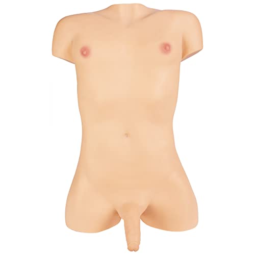 Doc Johnson Signature Dolls - TransGirls - Natalie Mars - ULTRASKYN Dual Density Vibrating Life-Size Doll Torso with 5.5 inch Cock, Vanilla