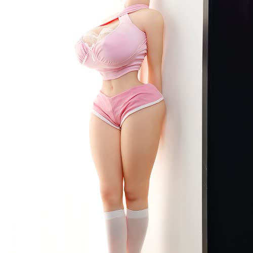 Men Sex Doll Life Size for Men Big Breast Women Torso Full Body Adult Doll Sex Love Doll TPE Silicone Sex Doll with Standing Feet US Shipments 158cm/62.2in Nature Skin