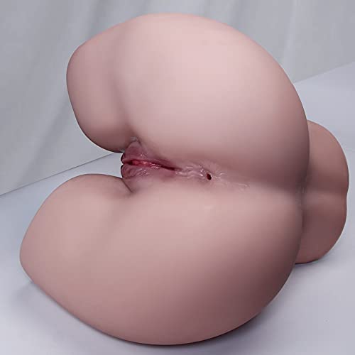Sex Doll Life Size, Sex Doll Full Size Sex Dolls Torso Sex Doll for Men Male Masturbator Stroker Flesh Light with Realistic Pussy Ass Big Butt Vaginal Anal Sex, Sexdoll Male Sex Toys for Men, 34LB