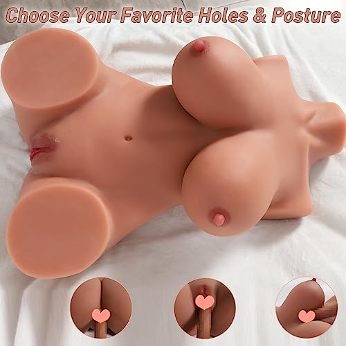 Sex Doll Full Size Sex Doll Life Size Sex Doll for Men Sex Dolls with Realistic Big Boobs Pussy Ass, Lifelike Sex Doll Torso Female Sex Doll Adult Sex Doll TPE Sexdoll Male Sex Toy for Men, 42LB