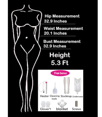 5.3FT Life Size Sex Dolls Full Size Sex Doll for Men Sexy Full Body Soft Realistic TPE Silicone, Adult Size Sex Dolls Soft Breasts Female Torso Sexy Realistic 3 Channel Skin Colour