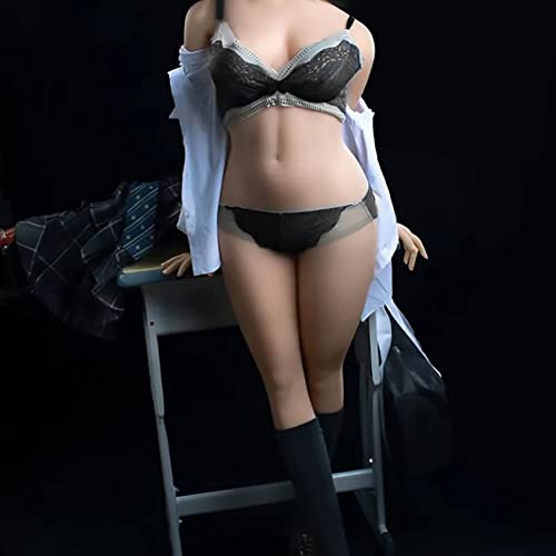 Sex Love Girlfriend Adult Male Sex Doll Full Size Big Jelly Breast Sexy Women Torso TPE Silicone Sex Toy Full Body with Standing Feet White Skin 81.57lb Feels Great