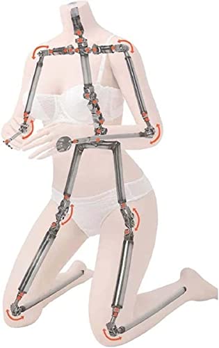 Lifelike Full Body Sex Dolls with Super Soft Gel Breasts and Sexy Hip Life Size for Men Sex Dolls Built-in Metal Skeleton Realistic TPE Silicone Adult Sex Toys for Men Sex Pleasure Tan Skin 158CM
