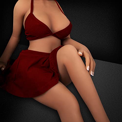 Lifelike Sex Dolls with Soft Jelly Breasts Realistic TPE Silicone Sex Doll Built-in Metal Skeleton Life Size for Men Sex Dolls Full Size Sexy Love Dolls Adult Sex Toys for Men Sex Pleasure Tan 29lbs