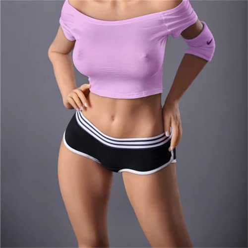 5FT Full Life Size Sex Doll Cheap Light Sexdoll Big and Medium Breasts Tan - Silicone and TPE with Metal Skeleton - Slender Waist Bulging Hips Realistic Textured Skin (5.5FT)