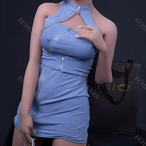 Adult Sex Doll Full Body Lifelike TPE Love Toys for Male Love Sex Dolls Girlfriend Jelly Silicone Breast Doll Both Vaginal and Buttock Channels 158cm/5.2ft