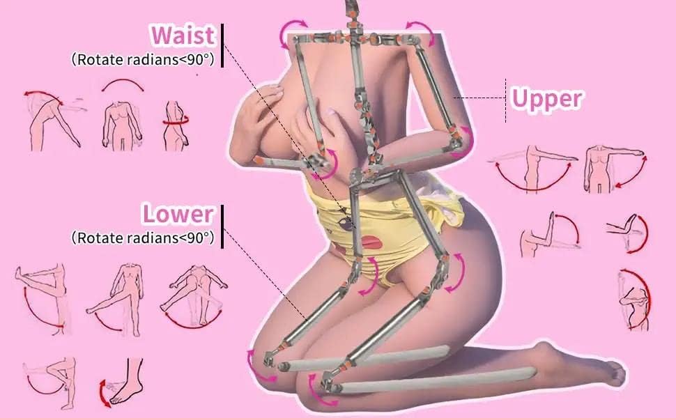 Sex Doll Big Breast 1:1 Size Dolls Sex Silicone Women Love Doll Stand Feet Lifesize Sex Toys Realistic Women Body Doll TPE Silicone Vaginal Anal Two Channels