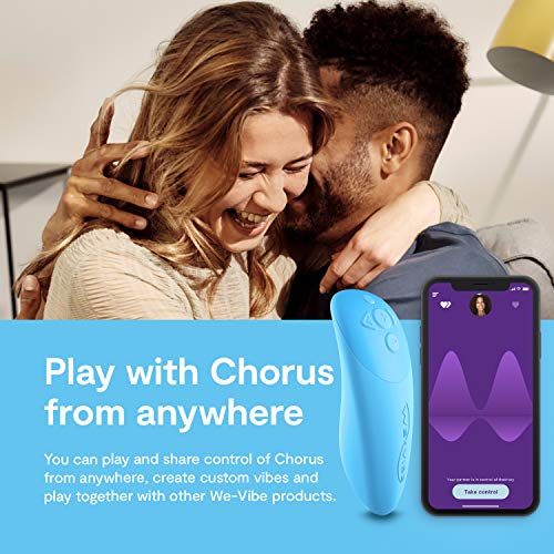 We-Vibe Chorus Couples Vibrator Remote & App Controlled Wearable Vibrating Smart Sex Toy for Him & Her, Blue
