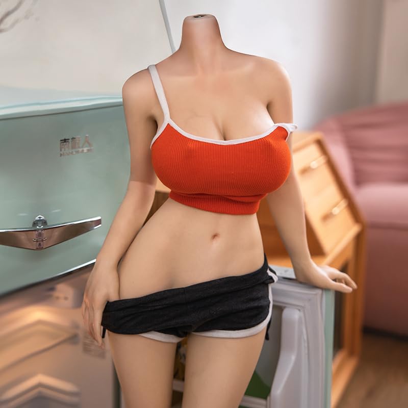 37LB Sex Doll Torso with Hands and Legs, Silicone TPE Material Male Masturbator with Big Boobs,Real Doll for Sex, Sex Love Doll for Men with Breast Pussy Vaginal Anus,Adult Sex Toy H3550